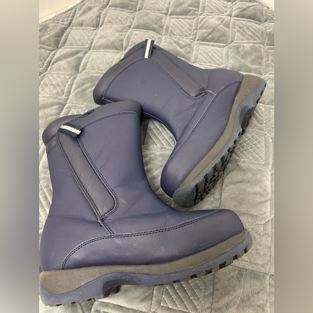 Land’s End Boys Navy Snow/Winter Boots Size 3M - Picture 4 of 10